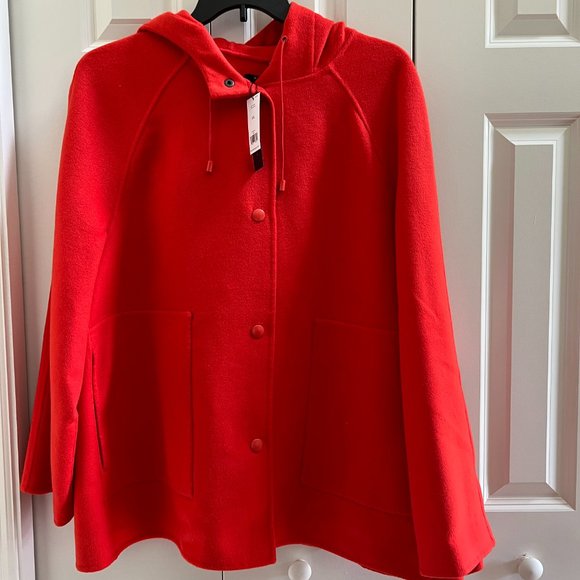 Banana Republic Wool-Blend Coat - Orange - Size XXL NWT - Picture 5 of 11